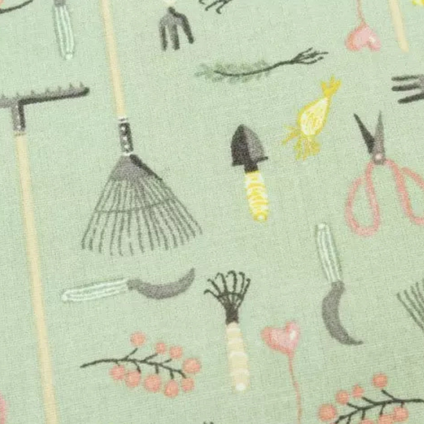 Coupon 45x45cm - Tissu coton Motif jardinage / potager