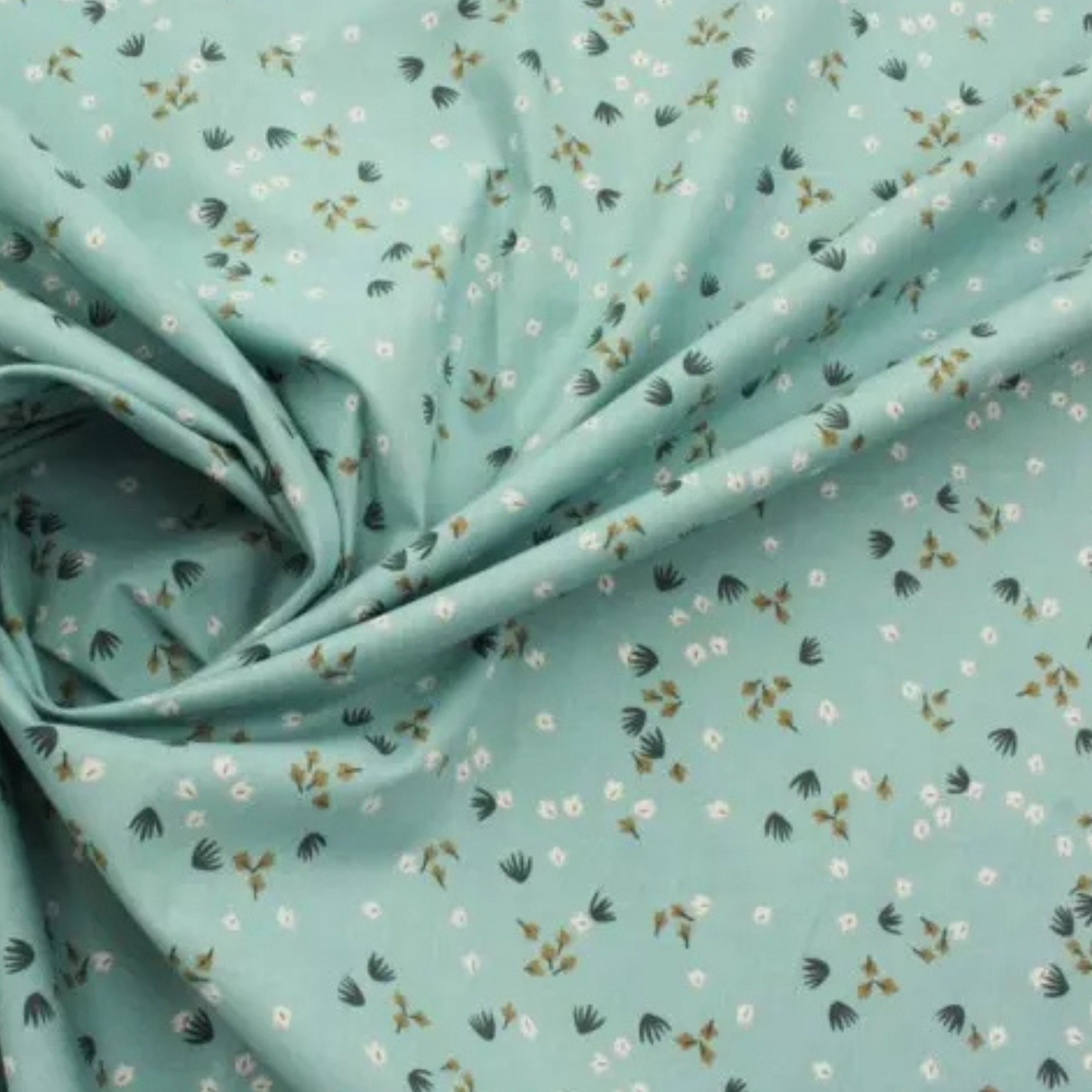 Coupon 50x50cm - Tissu coton Motif fleurs