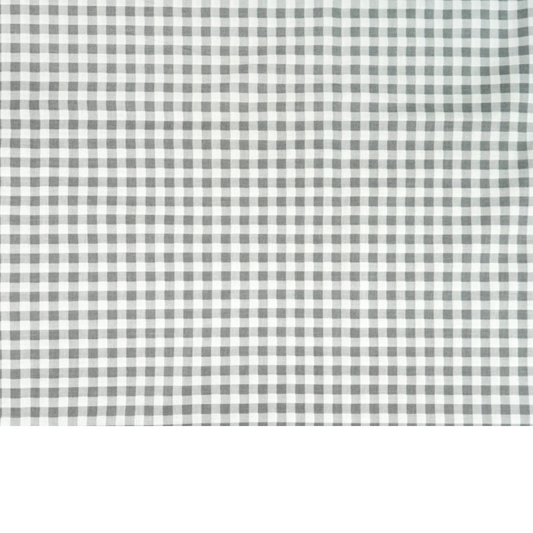Coupon 50x50cm - Tissu coton Motif carreaux gris
