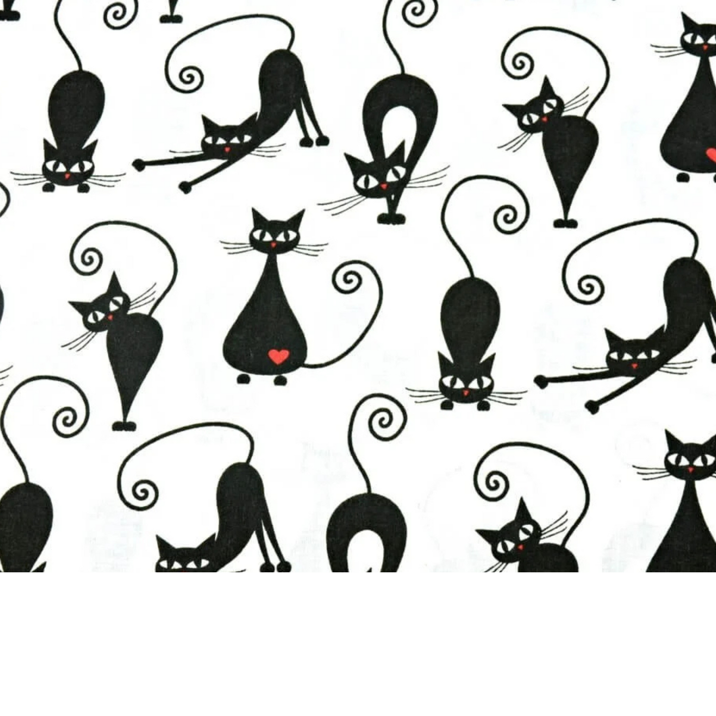 Coupon 50x50cm - Tissu coton Motif chats