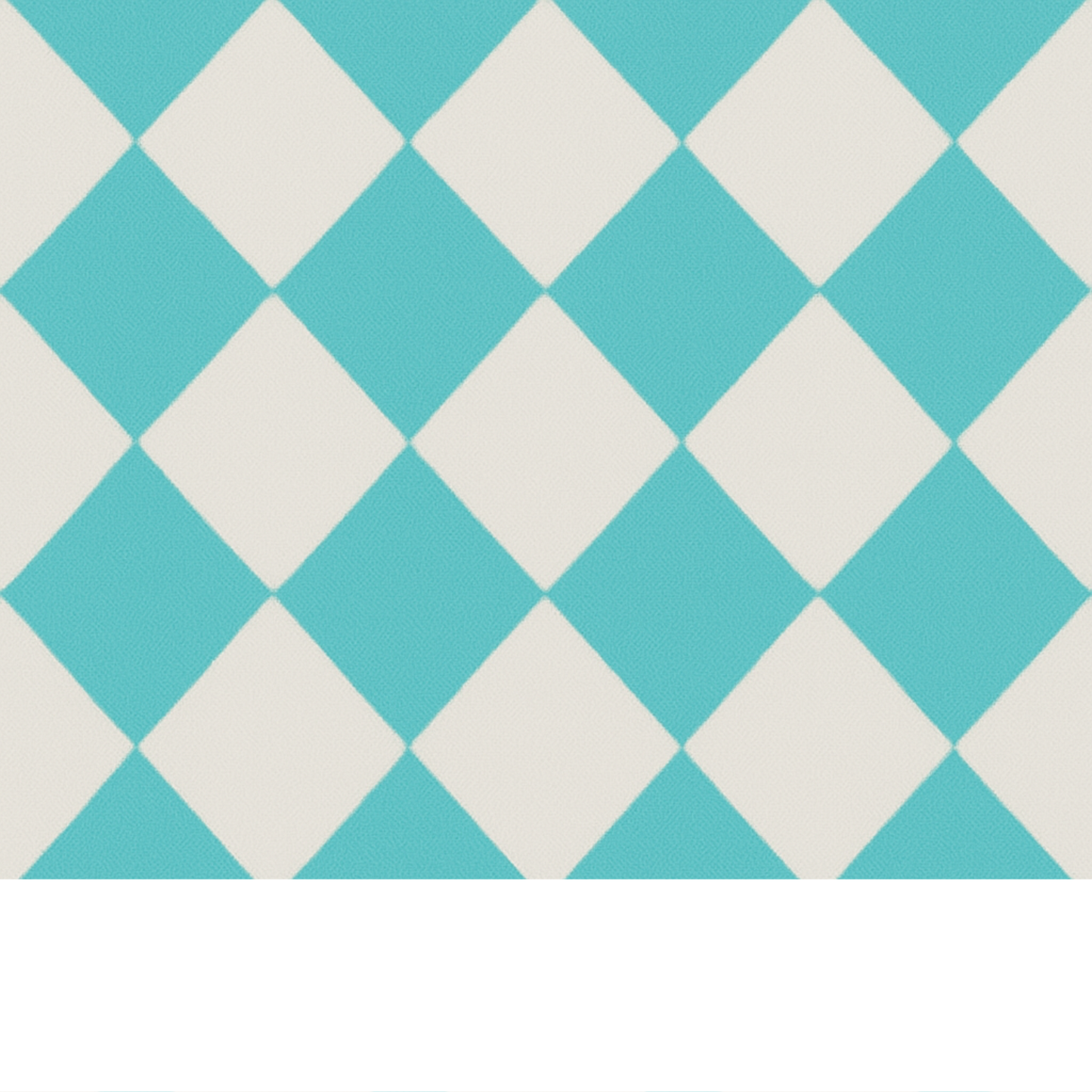 Coupon 45x45cm - Tissu coton Motif géométrique turquoise
