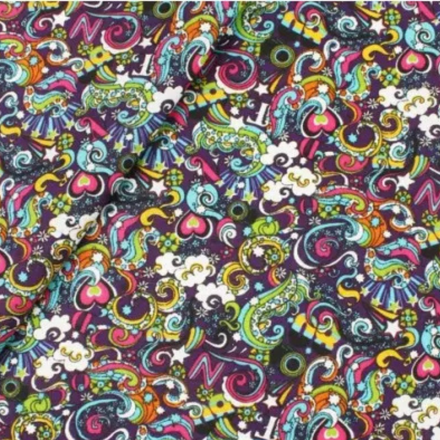 Coupon 45x45cm - Tissu coton Motifs colorés