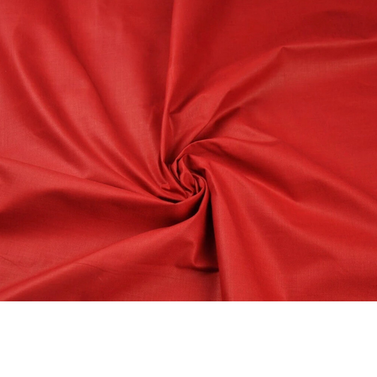 Coupon 50x50cm - Tissu coton rouge uni