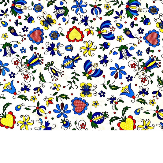 Coupon 50x50cm - Tissu coton Motifs colorés