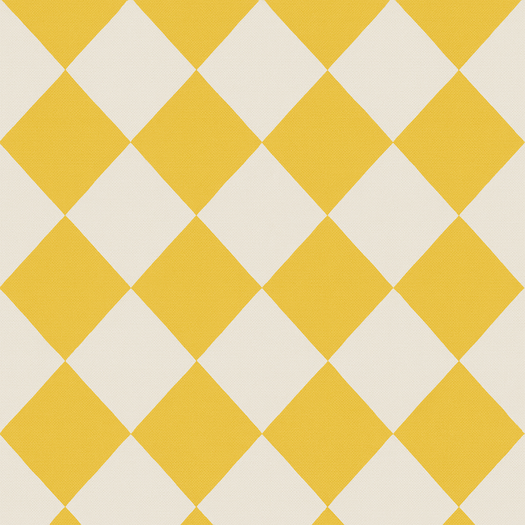 Coupon 45x45cm - Tissu coton Motif géométrique jaune