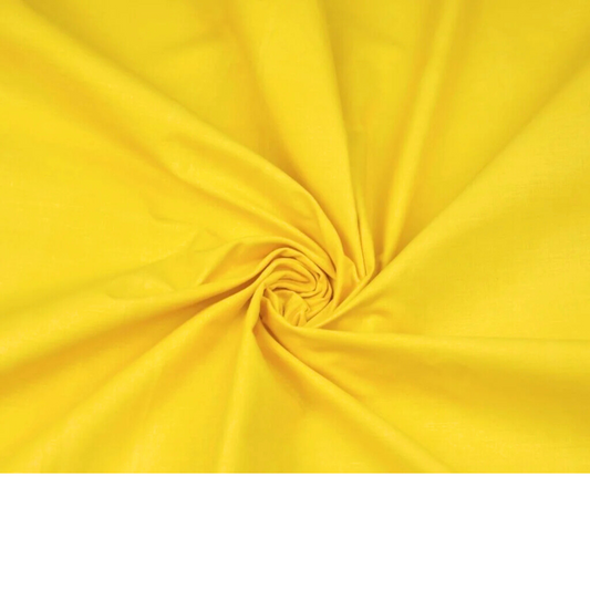 Coupon 50x50cm - Tissu coton jaune uni