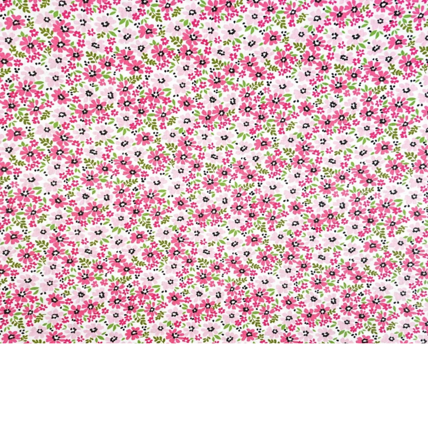 Coupon 50x50cm - Tissu coton Motif fleurs
