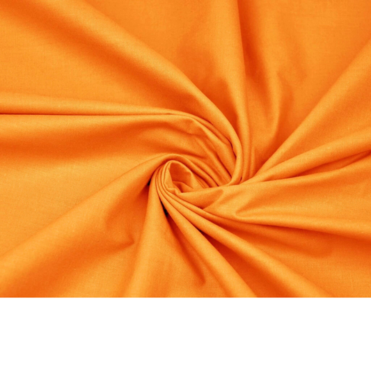 Coupon 50x50cm - Tissu coton orange uni