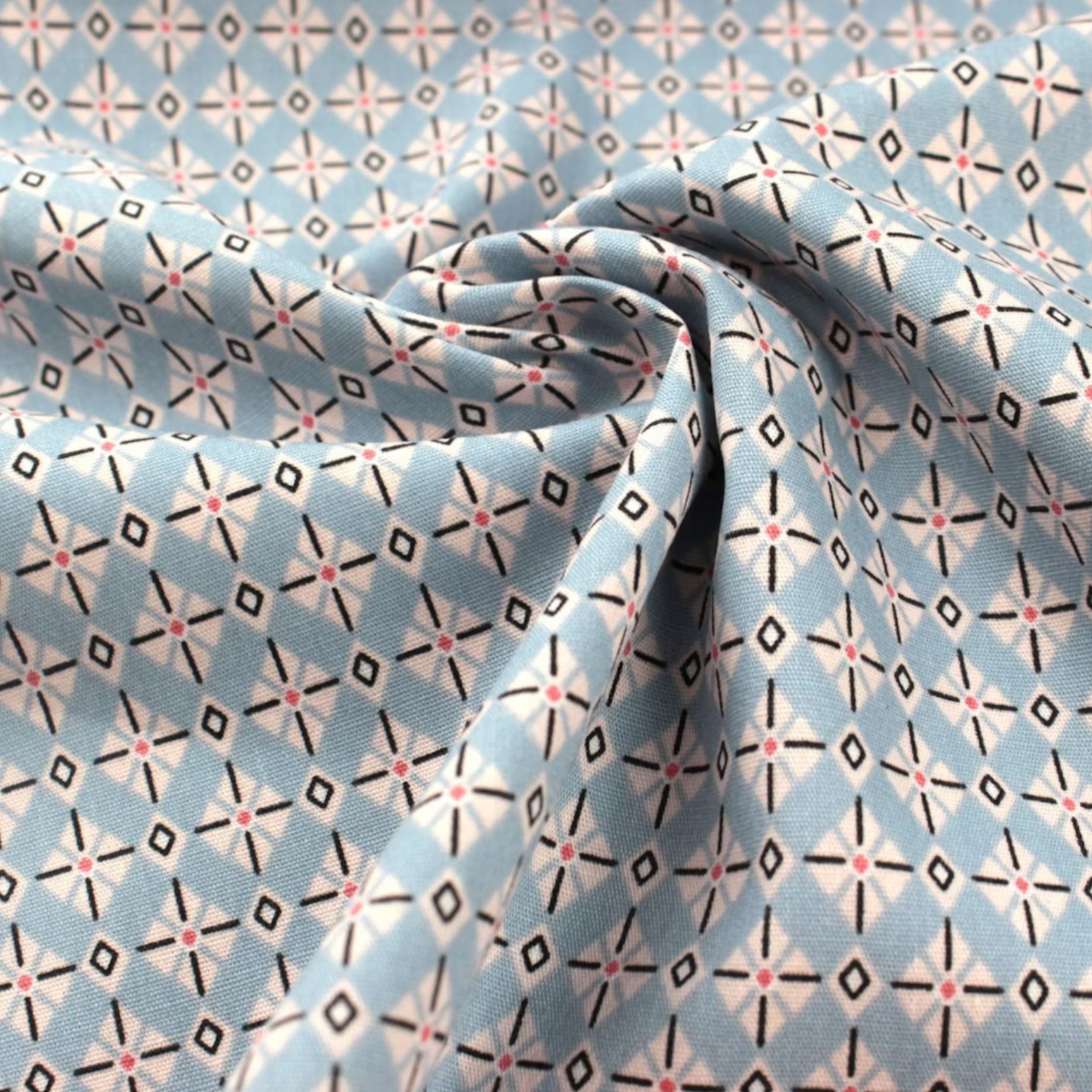 Coupon 45x45cm - Tissu coton Motifs géométriques