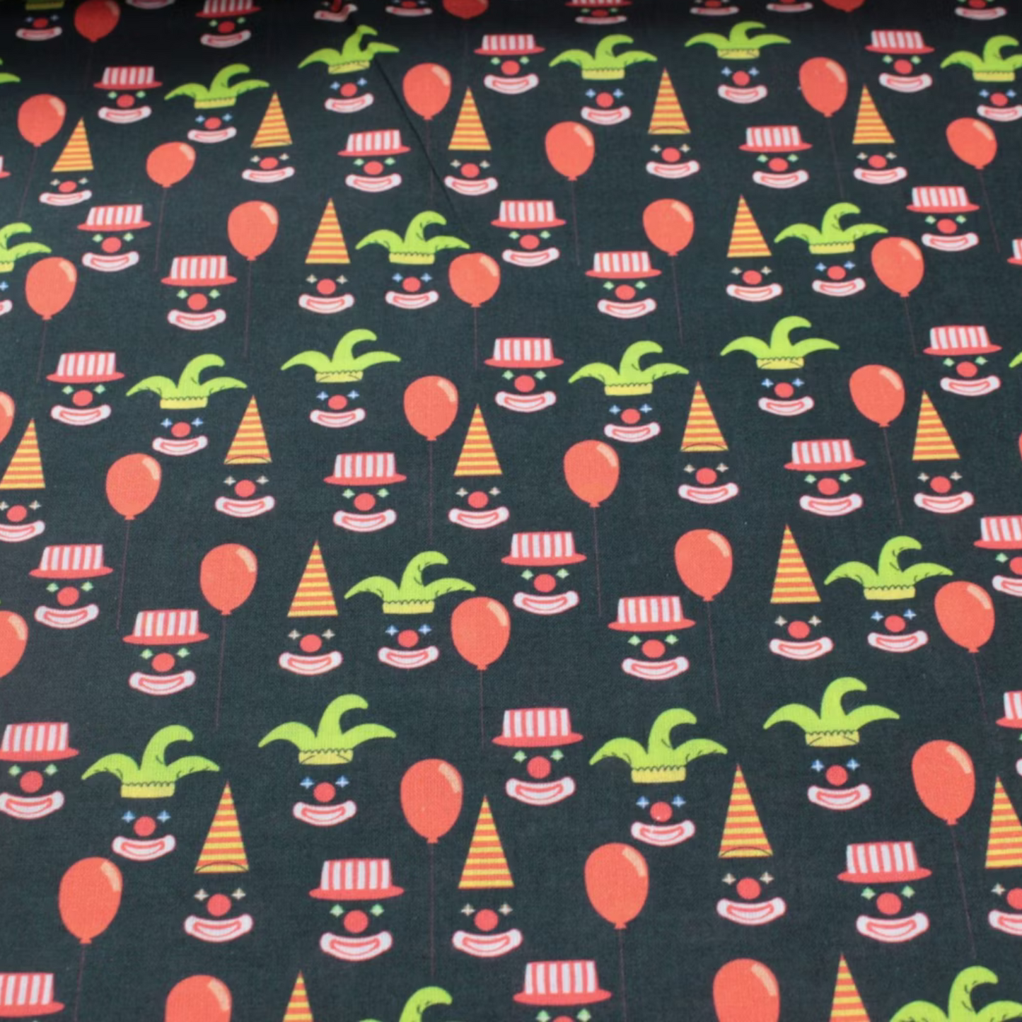 Coupon 45x45cm - Tissu coton Motif clown