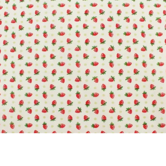 Coupon 45x45cm - Tissu coton Motif fraises