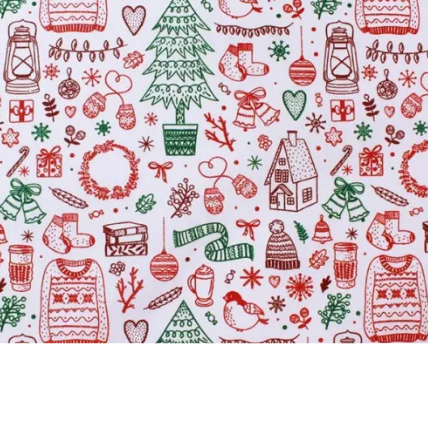 Coupon 45x45cm - Tissu coton Motif Noël