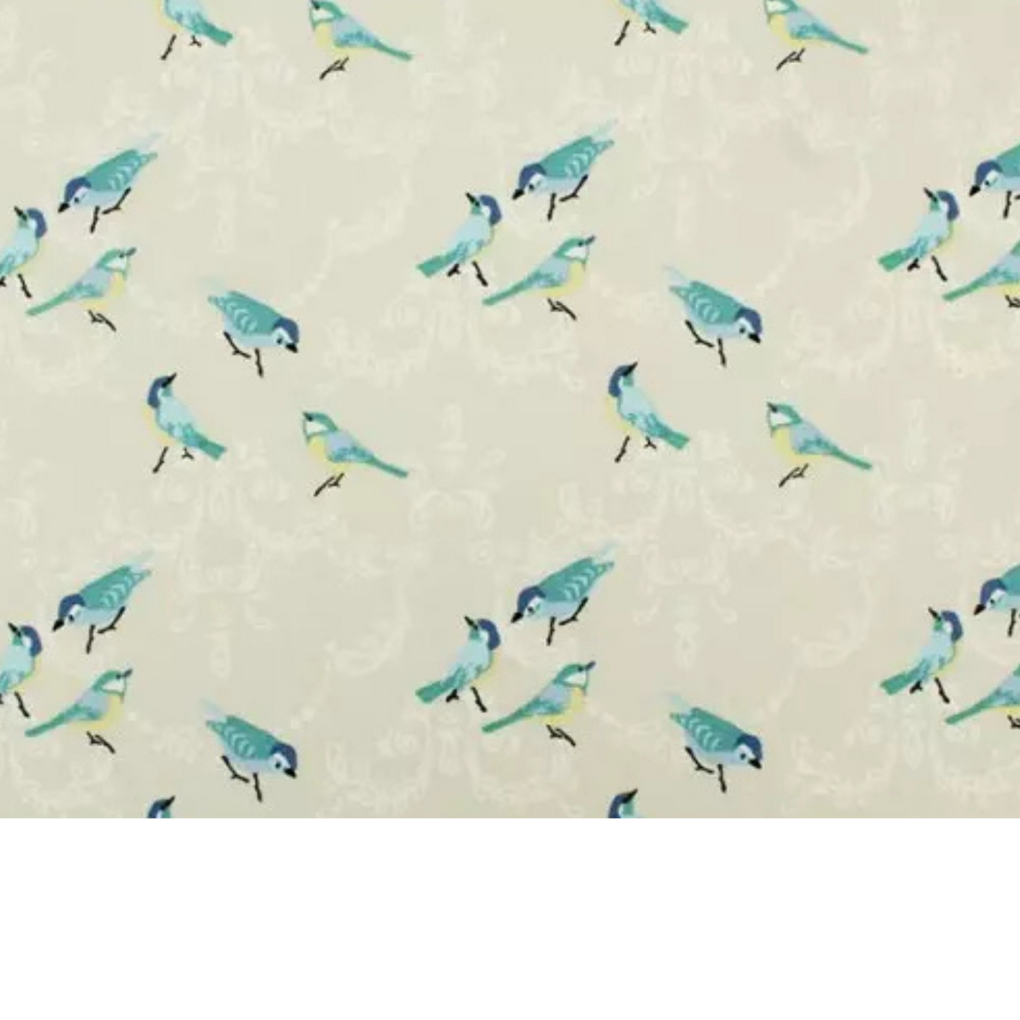 Coupon 45x45cm - Tissu coton Motif oiseaux