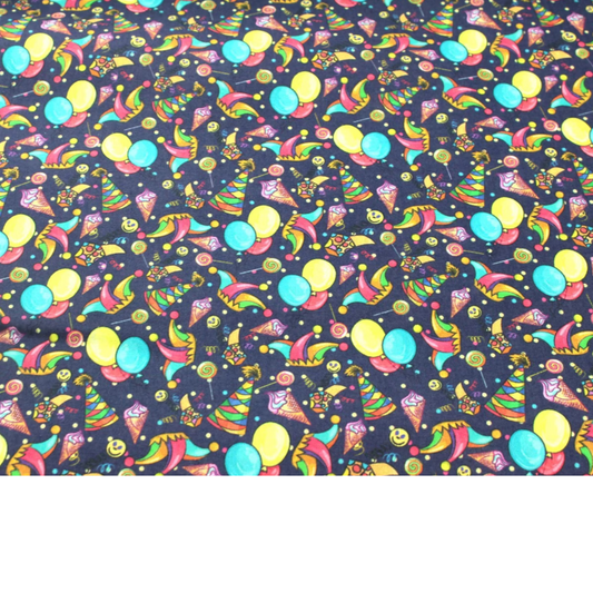 Coupon 45x45cm - Tissu coton Motif fiesta