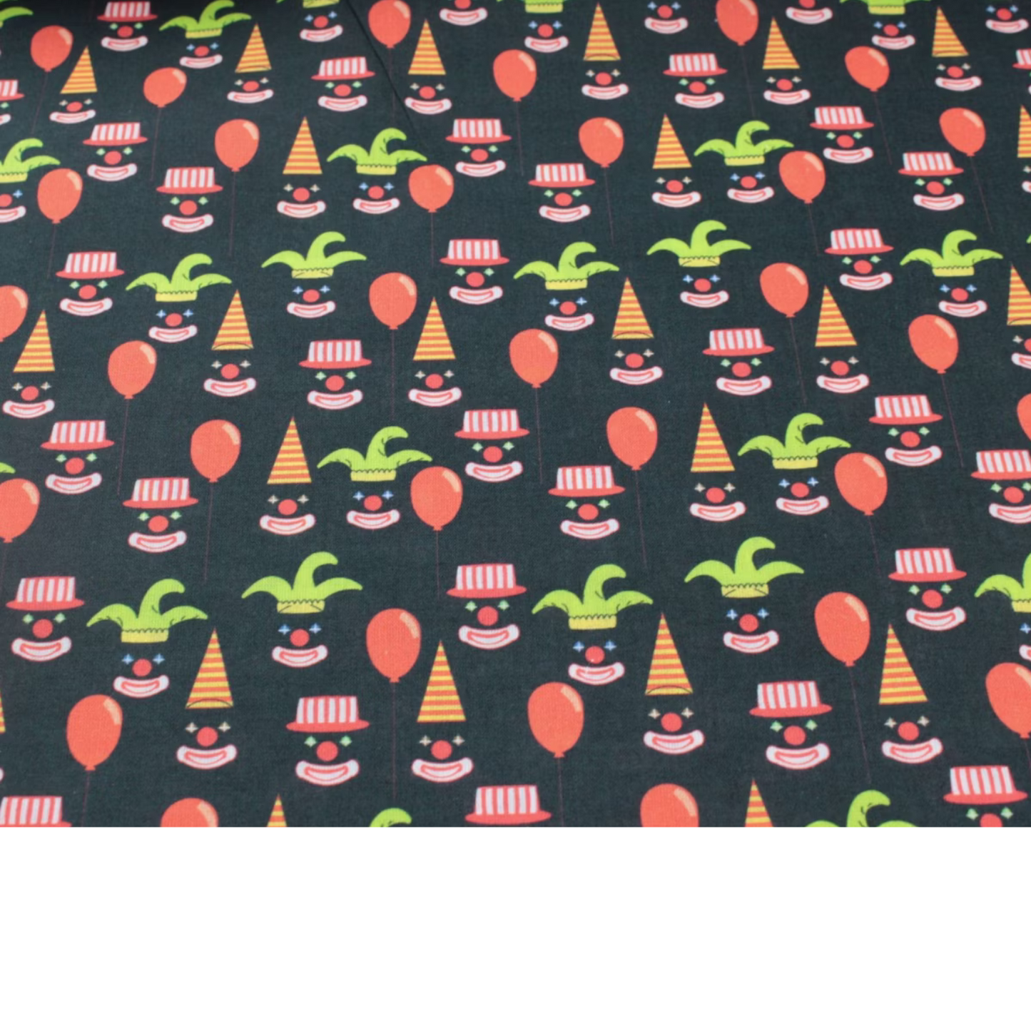 Coupon 45x45cm - Tissu coton Motif clown