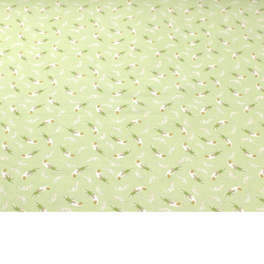 Coupon 45x45cm - Tissu coton Motif oiseaux