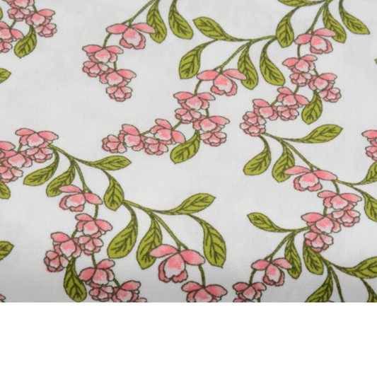 Coupon 45x45cm - Tissu coton Motif fleurs