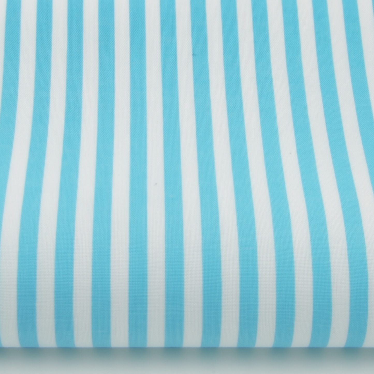 Coupon 45x45cm - Tissu coton Motifs rayures turquoise