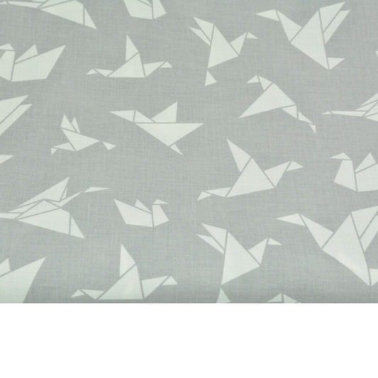 Coupon 45x45cm - Tissu coton Motif oiseaux origami
