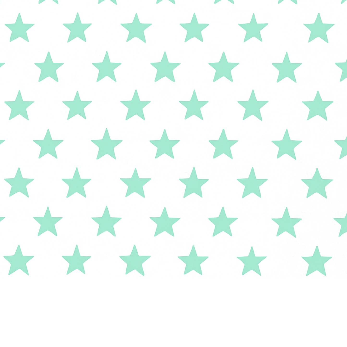 Coupon 45x45cm - Tissu coton Motif étoiles menthe 25mm