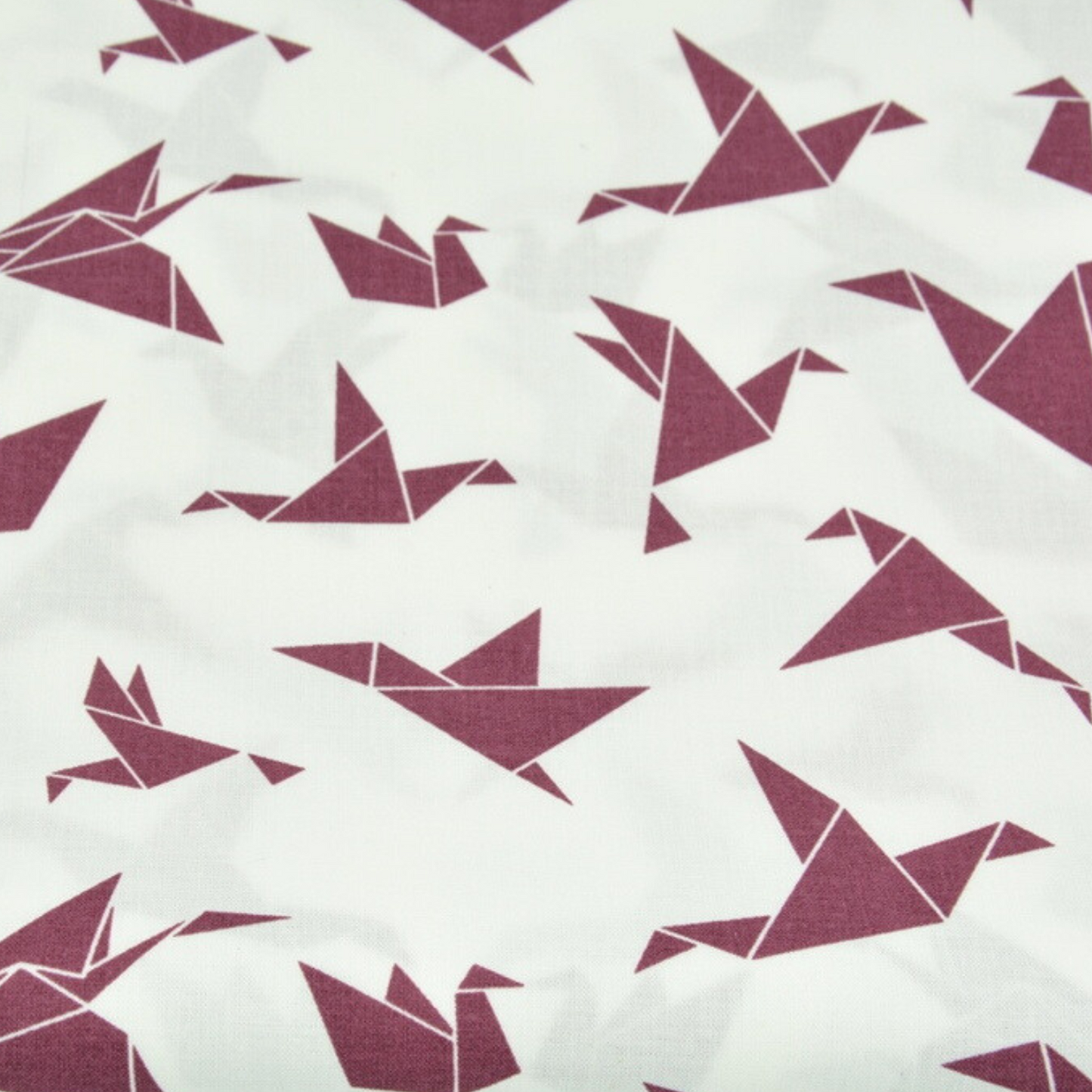 Coupon 45x45cm - Tissu coton Motif oiseaux origami
