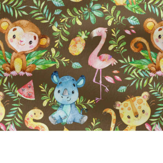 Coupon 50x50cm - Tissu coton Motif animaux