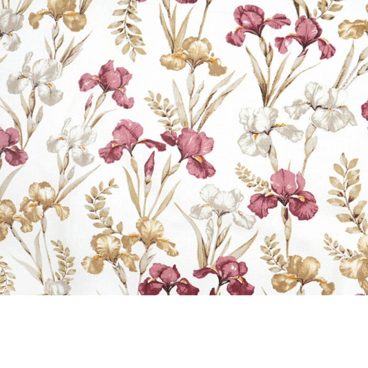 Coupon 50x50cm - Tissu coton Motif fleurs