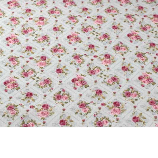 Coupon 45x45cm - Tissu coton Motif fleurs