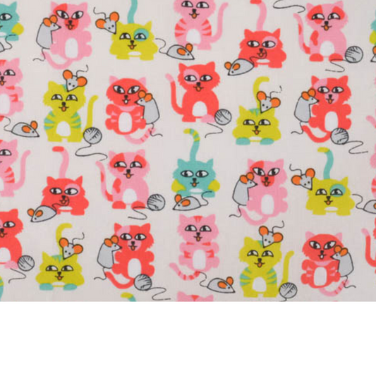 Coupon 45x45cm - Tissu coton Motif chats