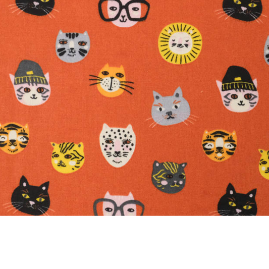 Coupon 45x45cm - Tissu coton Motif chats