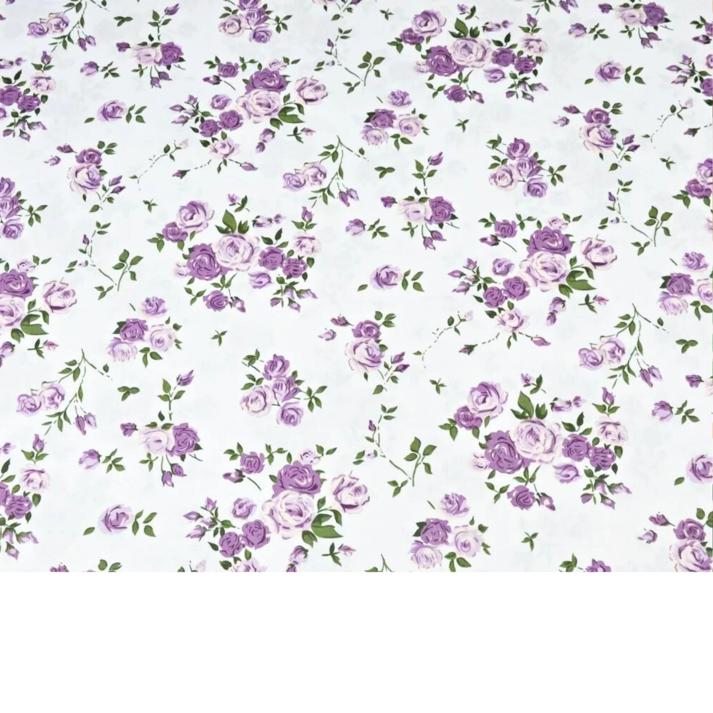 Coupon 50x50cm - Tissu coton Motif fleurs