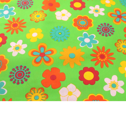 Coupon 45x45cm - Tissu coton Motifs fleurs