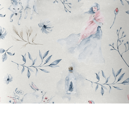 Coupon 50x50cm - Tissu coton Motif hiver