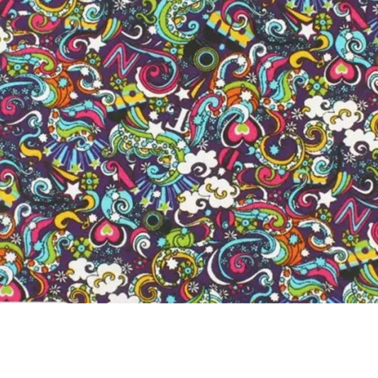 Coupon 45x45cm - Tissu coton Motifs colorés
