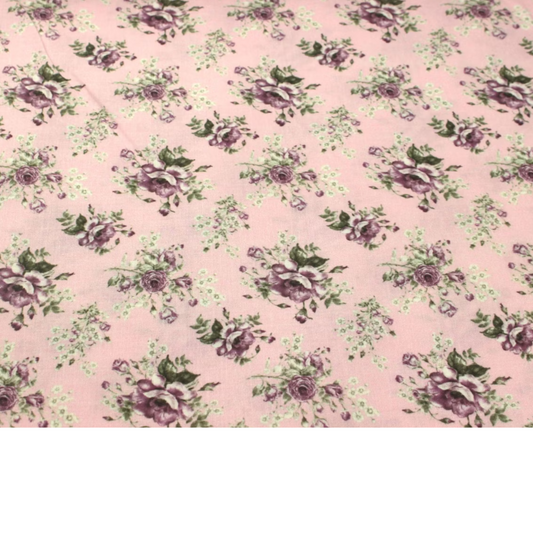Coupon 45x45cm - Tissu coton Motif fleurs