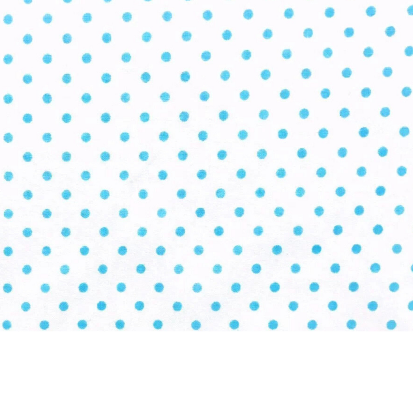 Coupon 50x50cm - Tissu coton Motif pois de 4mm bleu