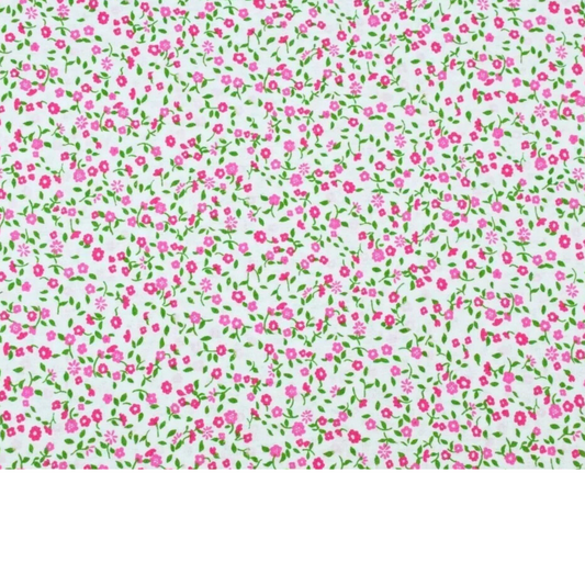 Coupon 50x50cm - Tissu coton Motif fleurs