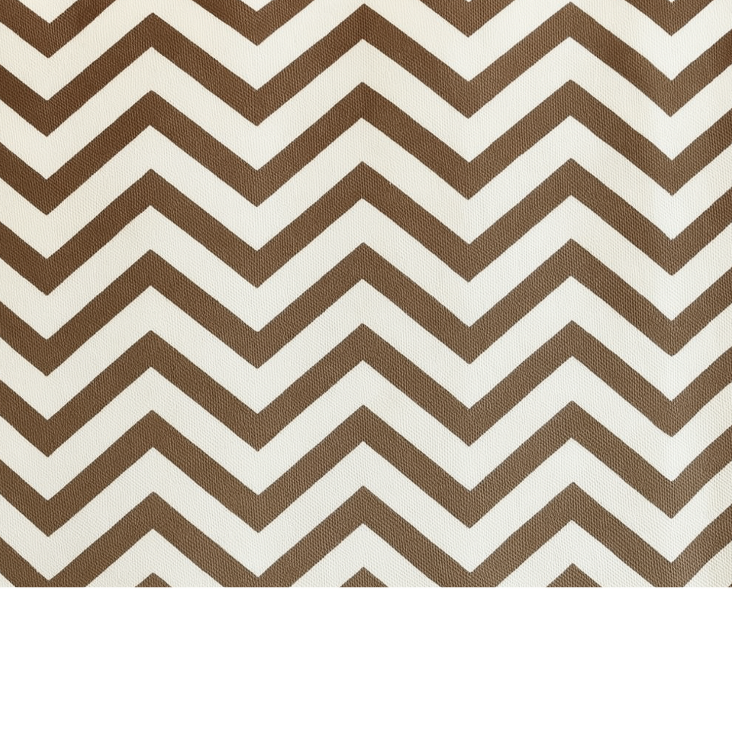 Coupon 45x45cm - Tissu coton Motif zigzag marron