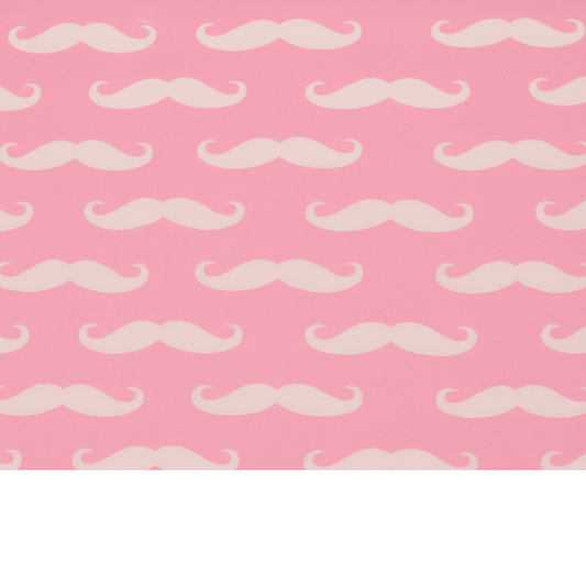 Coupon 45x45cm - Tissu coton Motif moustaches