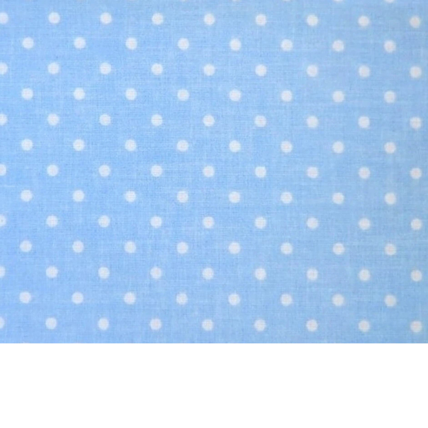 Coupon 50x50cm - Tissu coton Motif pois de 4mm bleu