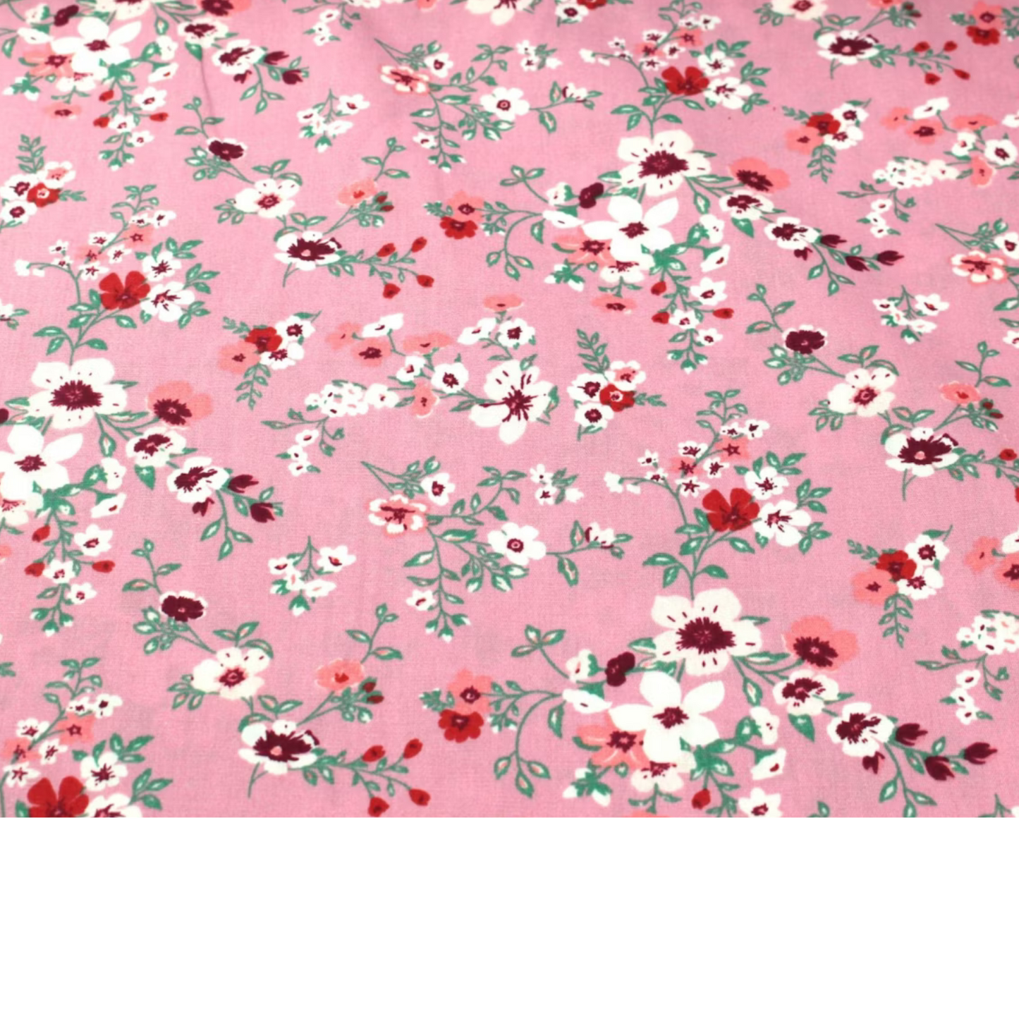 Coupon 45x45cm - Tissu coton Motif fleurs