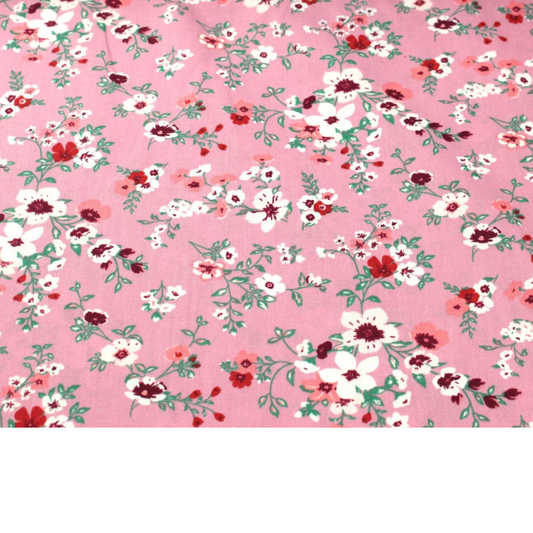Coupon 45x45cm - Tissu coton Motif fleurs