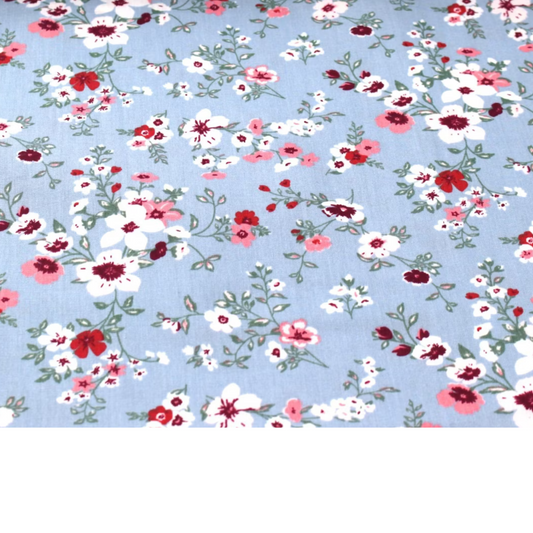 Coupon 45x45cm - Tissu coton Motif fleurs