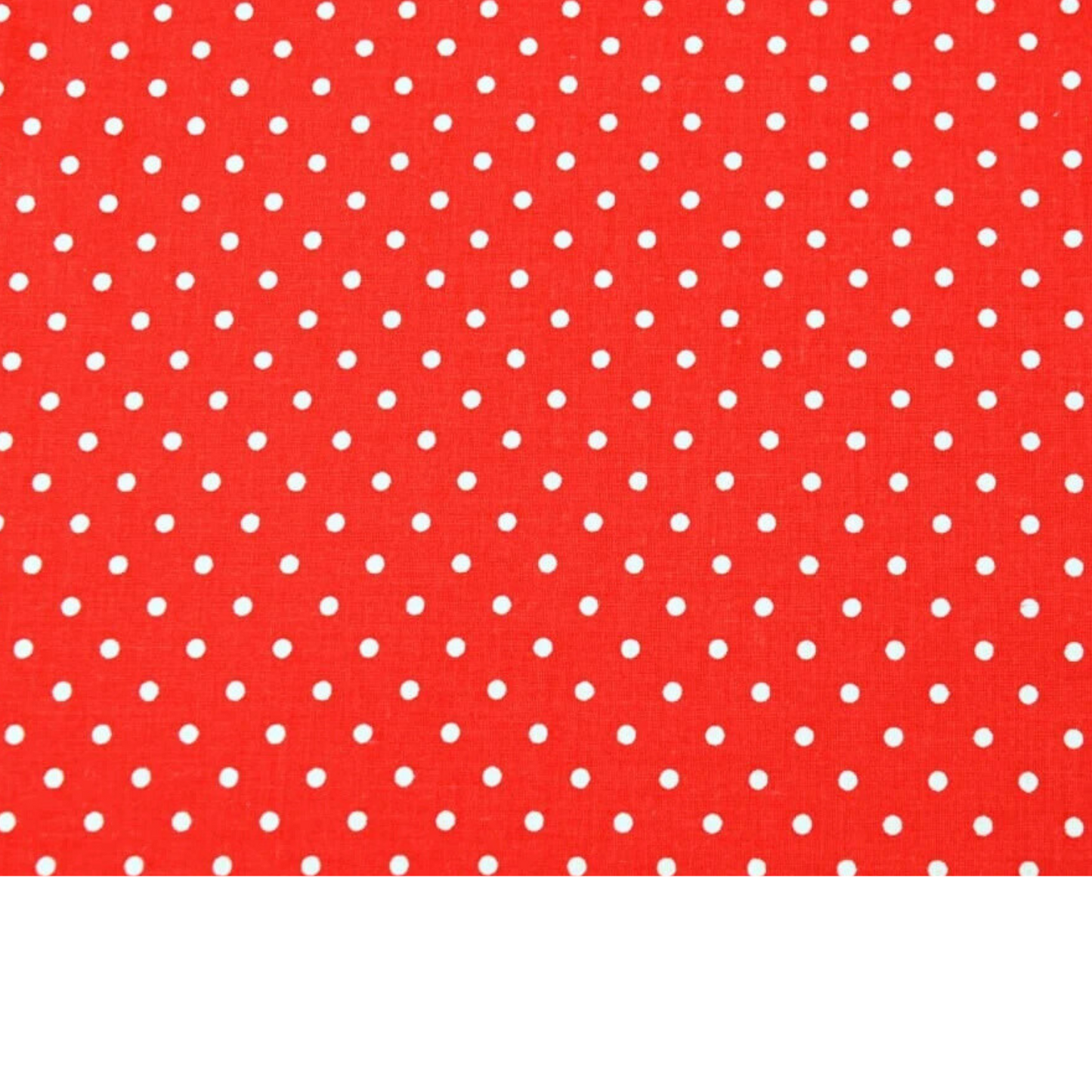 Coupon 50x50cm - Tissu coton Motif pois de 4mm rouge