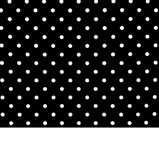 Coupon 50x50cm - Tissu coton Motif pois de 4mm noir