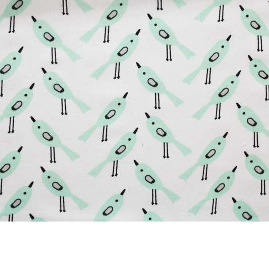 Coupon 45x45cm - Tissu coton Motif oiseaux