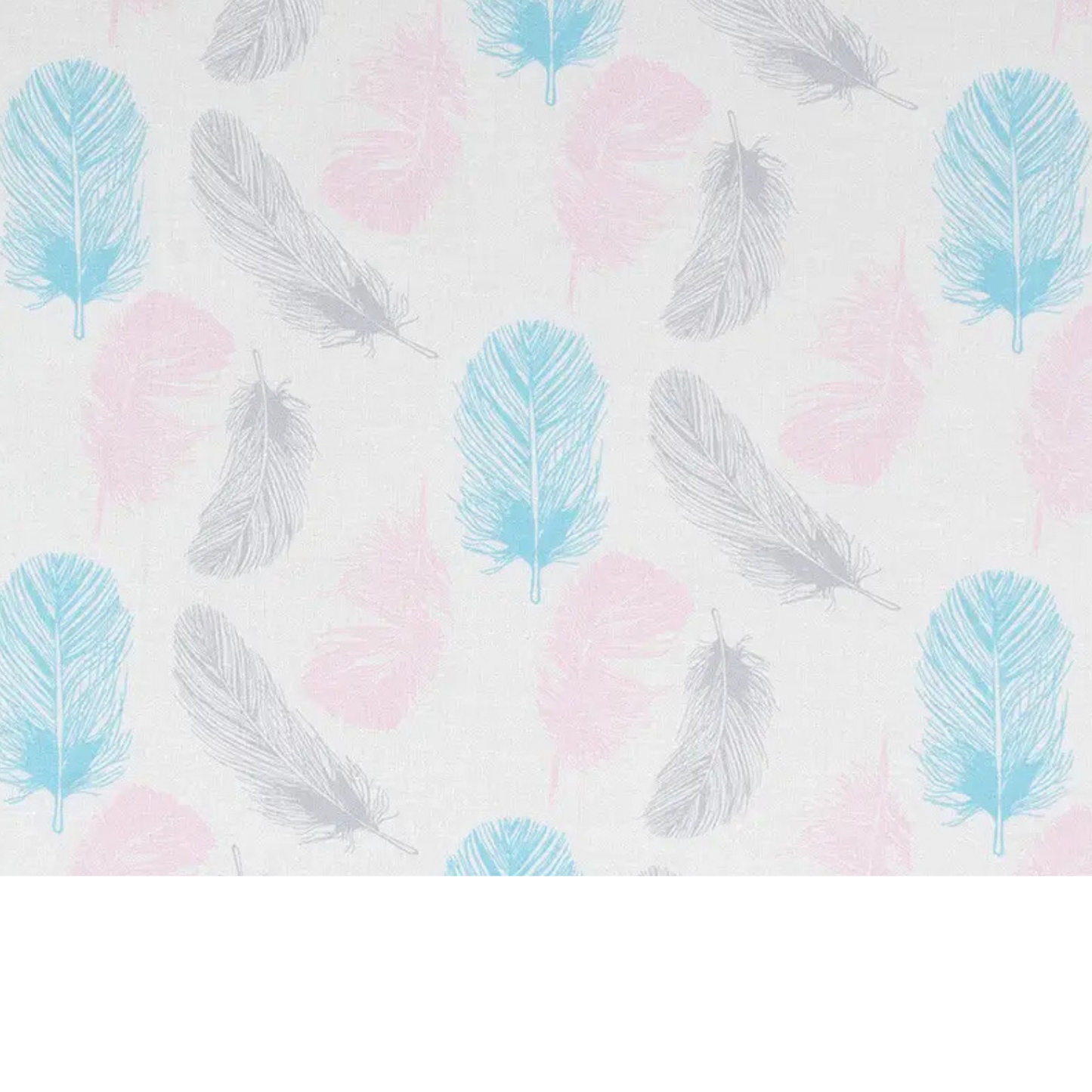 Coupon 45x45cm - Tissu coton Motif plumes