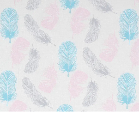 Coupon 45x45cm - Tissu coton Motif plumes