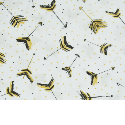 Coupon 45x45cm - Tissu coton Motif flèches