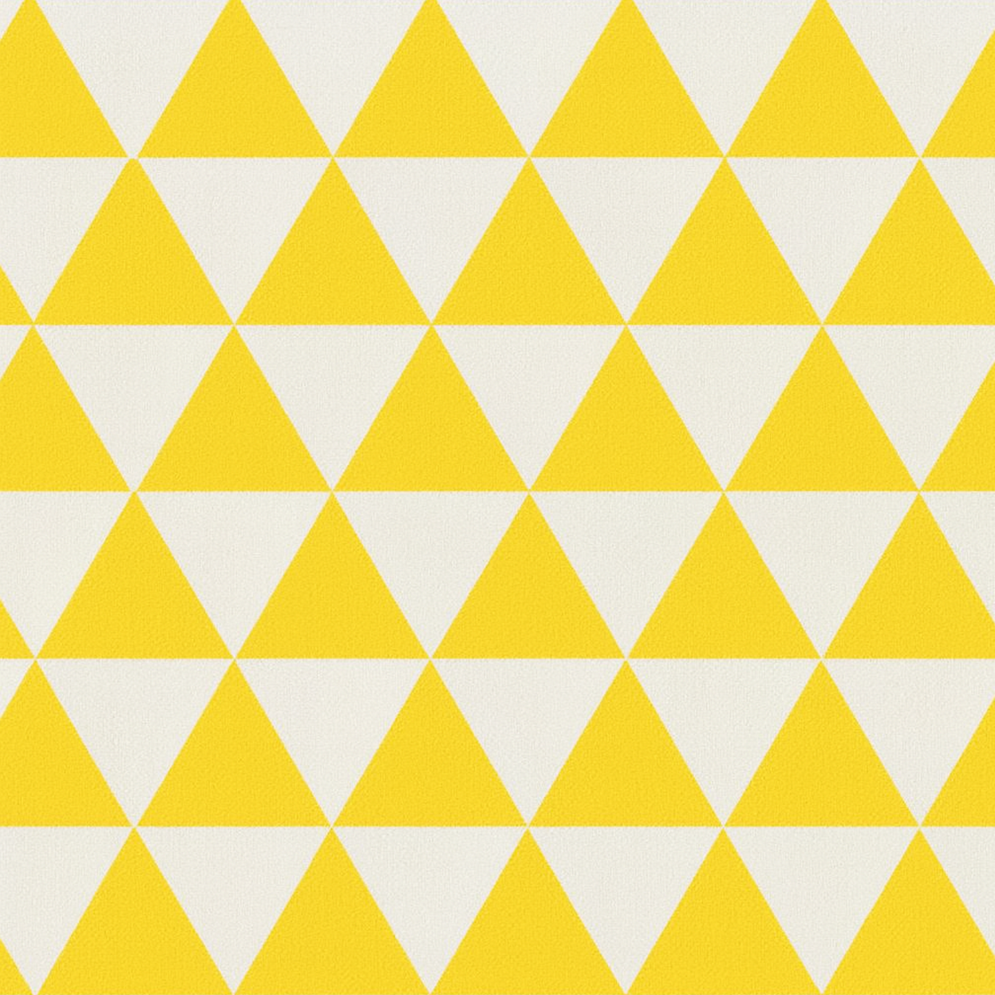 Coupon 45x45cm - Tissu coton Motif triangles jaune
